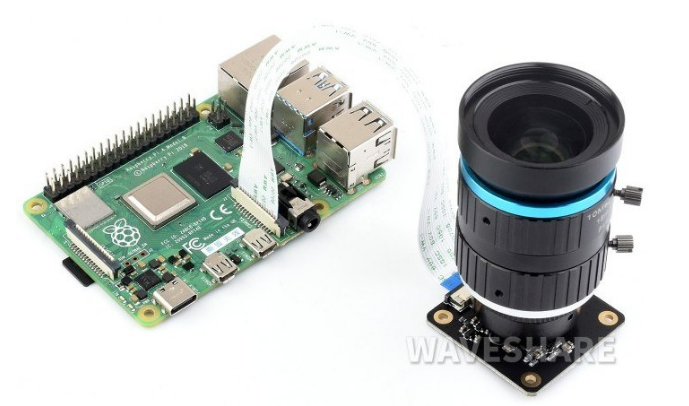 دوربین با کیفیت بالا برای Raspberry Pi / ماژول کامپیوتری Raspberry Pi / Jetson Nano / سری RDK، سنسور IMX477 12.3 مگاپیکسلی، حساسیت بالا، پشتیبانی از لنزهای با پایه C و CS