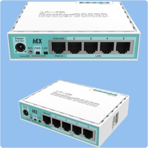 روتر میکروتیک مدل HEX RB750Gr3